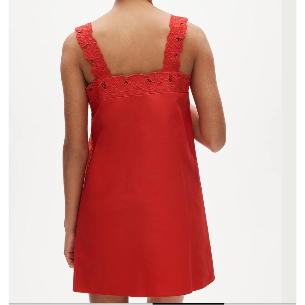 J. Crew Ondine Mini Dress Double Cotton Poplin Passion Rouge XS - Picture 11 of 11